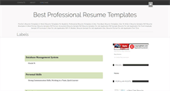 Desktop Screenshot of iresumetemplates.com